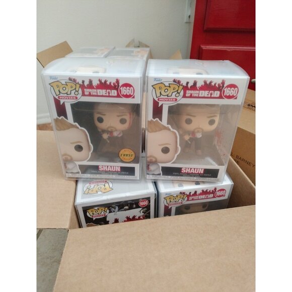 Funko POP! Shaun of the Dead Shaun #1660 CHASE & Common Set of 2 With Protectors - Picture 1 of 7